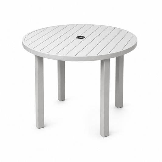 Round Dining Table W Umbrella Hole // RW