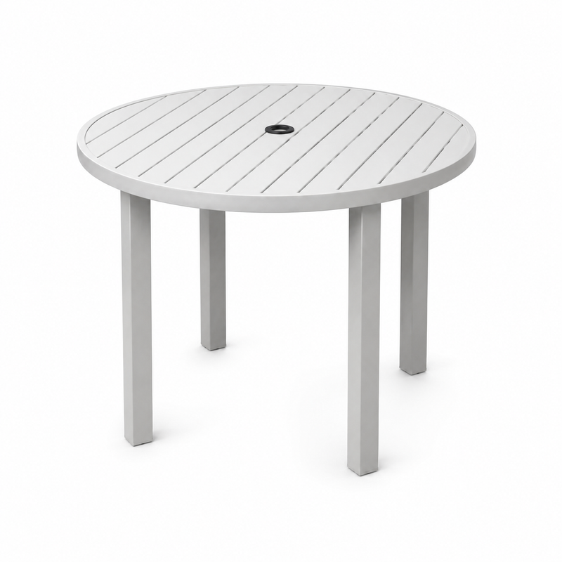 Round Dining Table W Umbrella Hole // RW